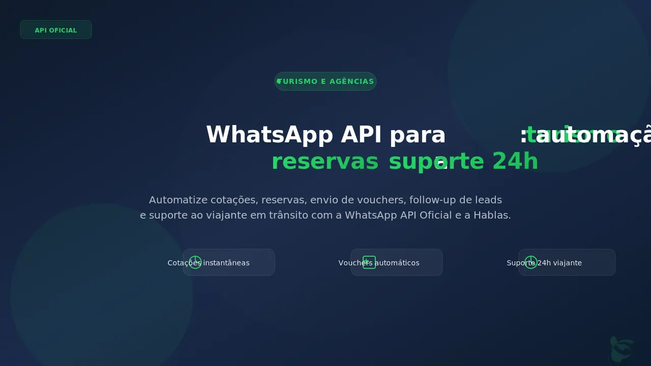 WhatsApp API para turismo: automação completa de reservas a suporte 24h